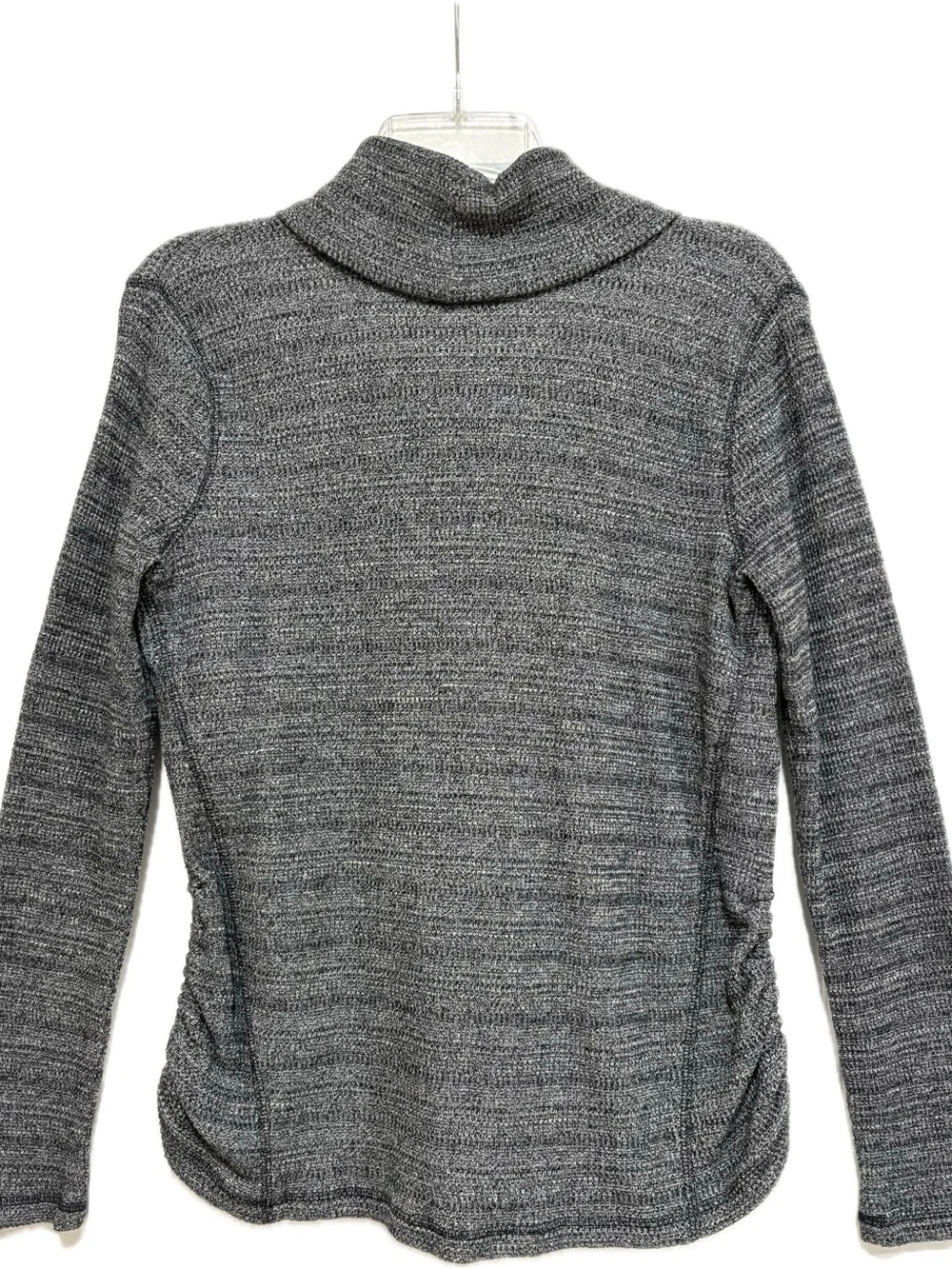 J.Jill Pure Jill Marled Cowl Turtleneck Pullover Sweater Side Lace-Up Size Small - Picture 3 of 6